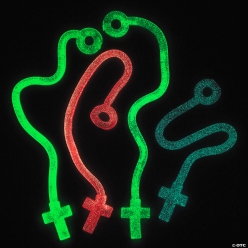 Glow-in-the-Dark Sticky Throw Crosses BIG 72pk